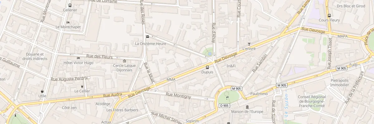 Plan du 39 Rue Devosge à Dijon