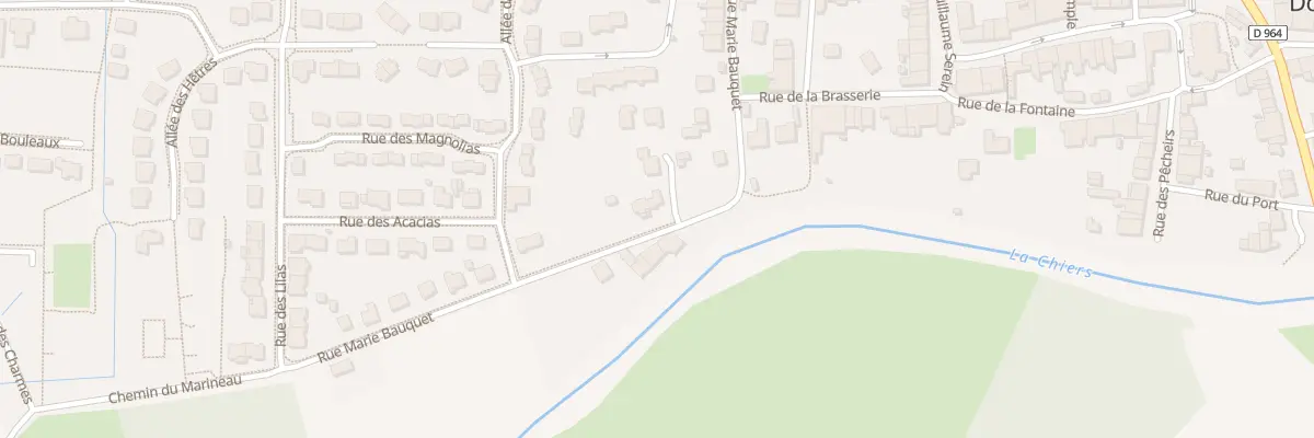 Plan de la Rue du Marineau à Douzy