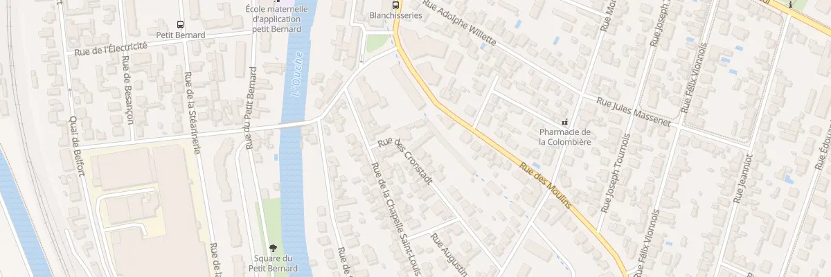 Plan du 3 Rue de Cronstadt à Dijon