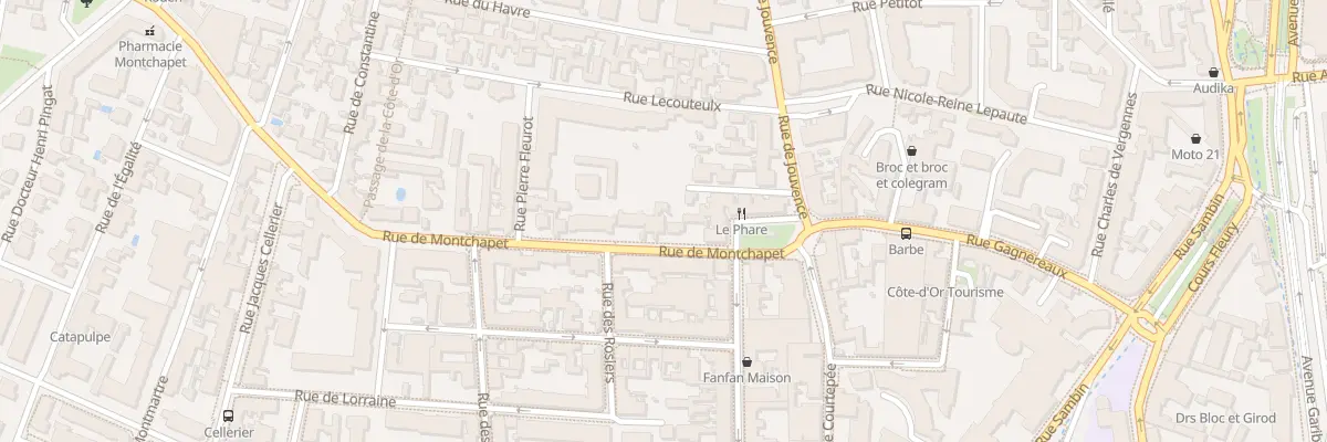 Plan du 6 Rue de Montchapet à Dijon