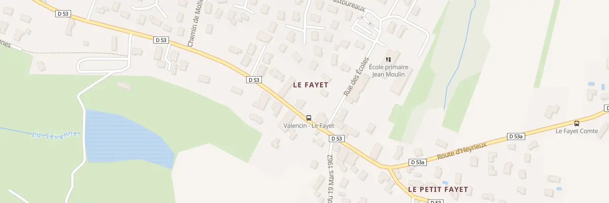 Plan du 176 Rte de Lyon à Valencin