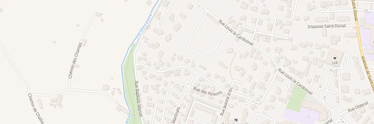 Plan du 24 Rue des Chardonnerets à Romans-sur-Isère