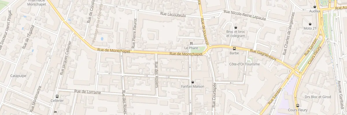 Plan du 3B Rue de Montchapet à Dijon