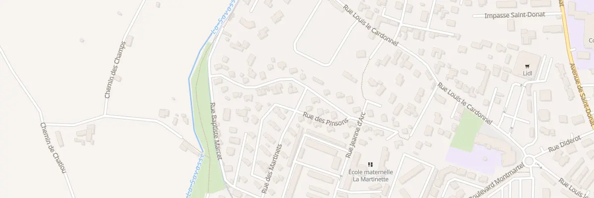 Plan du 15 Rue des Chardonnerets à Romans-sur-Isère