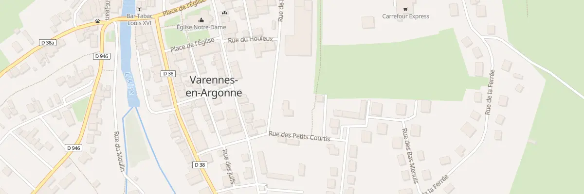 Plan du 4 Rue de la Gare à Varennes-en-Argonne