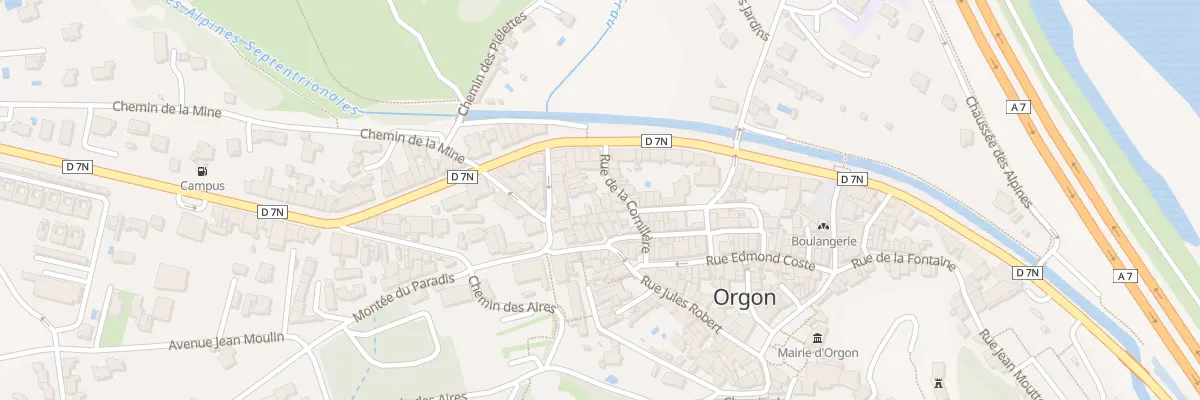 Plan du 7 Rue de la Conilliere à Orgon