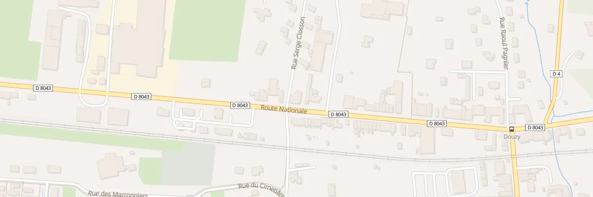 Plan du 61 Rte Nationale à Douzy