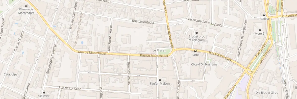 Plan du 2B Rue de Montchapet à Dijon