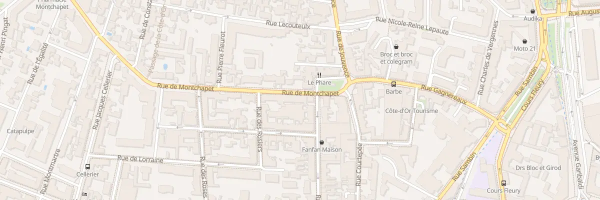 Plan du 3 Rue de Montchapet à Dijon