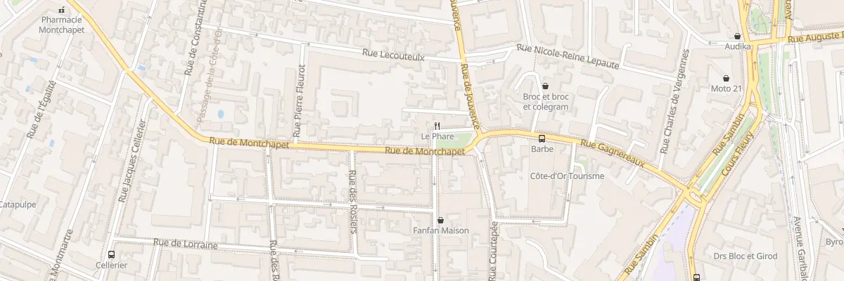 Plan du 2 Rue de Montchapet à Dijon