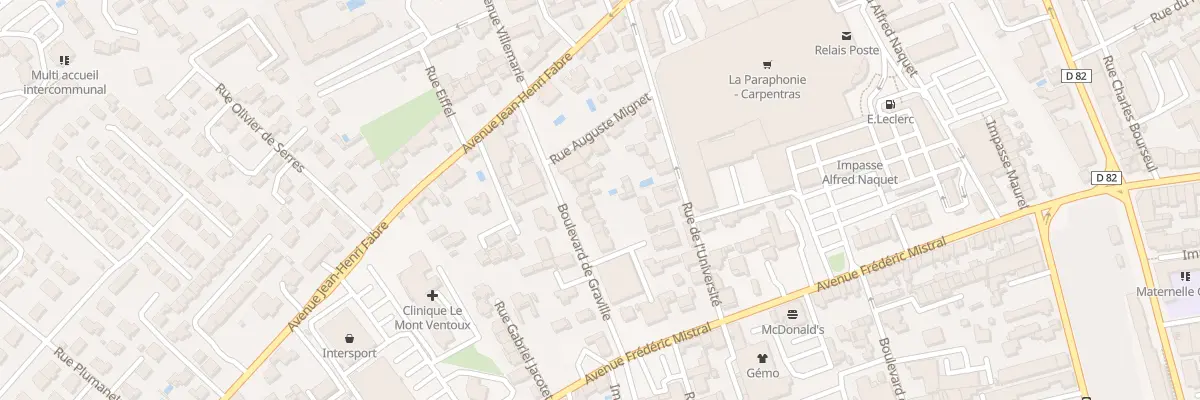 Plan du 126 Bd Graville à Carpentras
