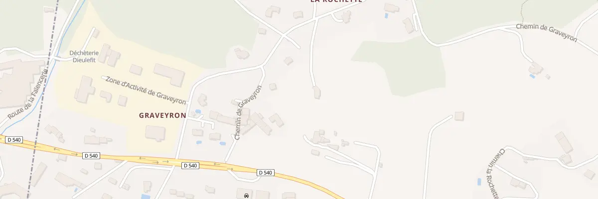 Plan du 5022 La Rochette et Moulins à Dieulefit