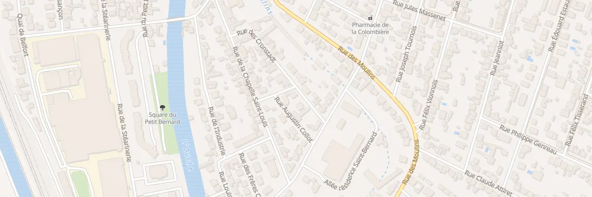 Plan du 22 Rue de Cronstadt à Dijon