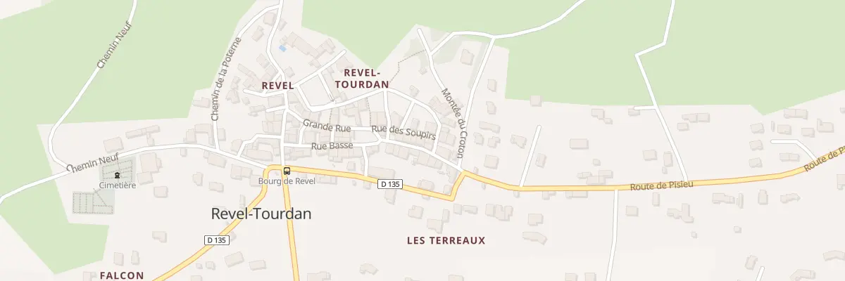 Plan du 64 Rue des Soupirs à Revel-Tourdan