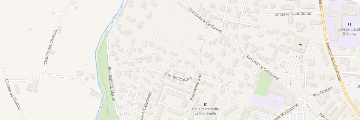 Plan du 16 Rue des Chardonnerets à Romans-sur-Isère