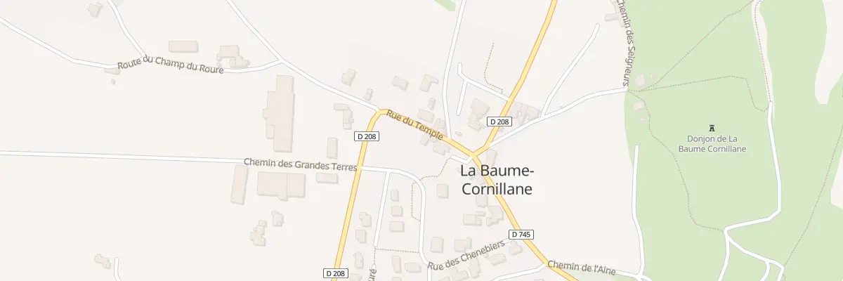Plan du 9001 La Bouchesse à La Baume-Cornillane