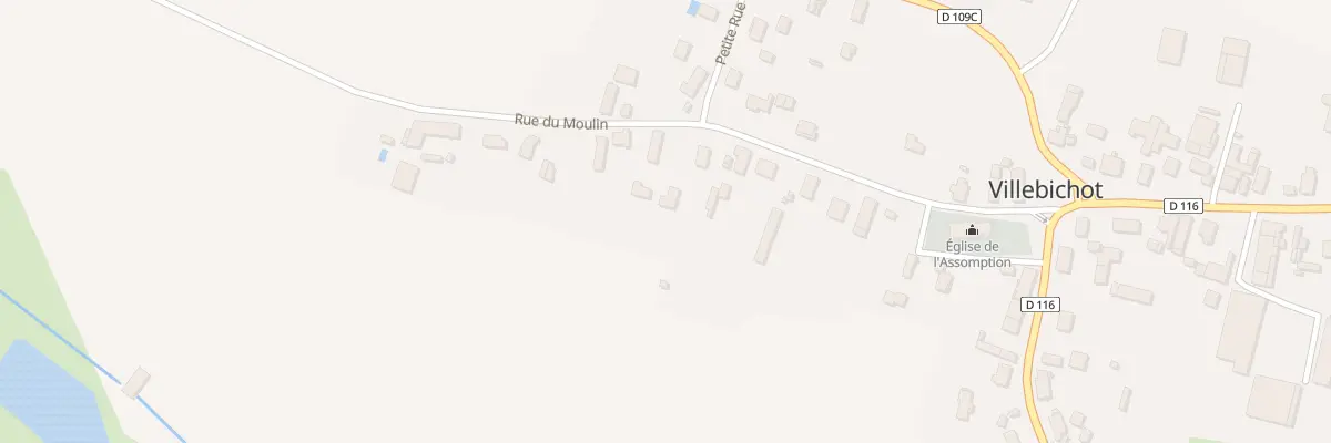 Plan du 2 Rue du Moulin à Villebichot