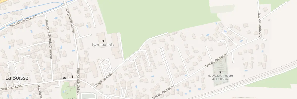 Plan du 196 Imp Raclet à La Boisse