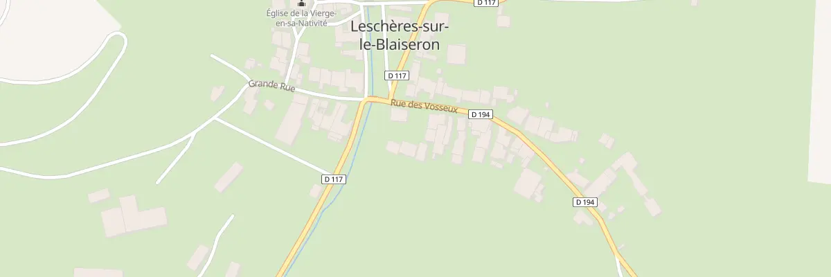 Plan du 16 Rue des Vosseux à Leschères-sur-le-Blaiseron