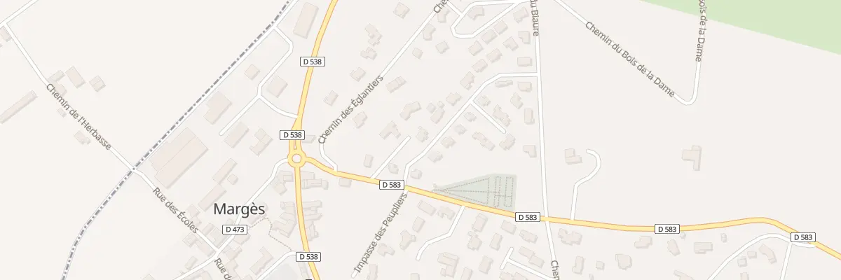 Plan du 65 Rue des Romarins à Margès