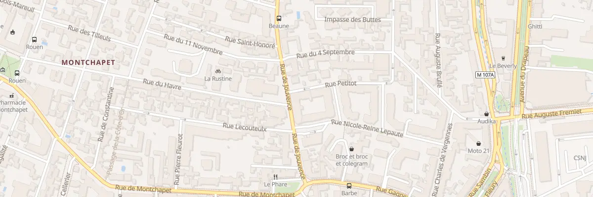 Plan du 13 Rue Petitot à Dijon