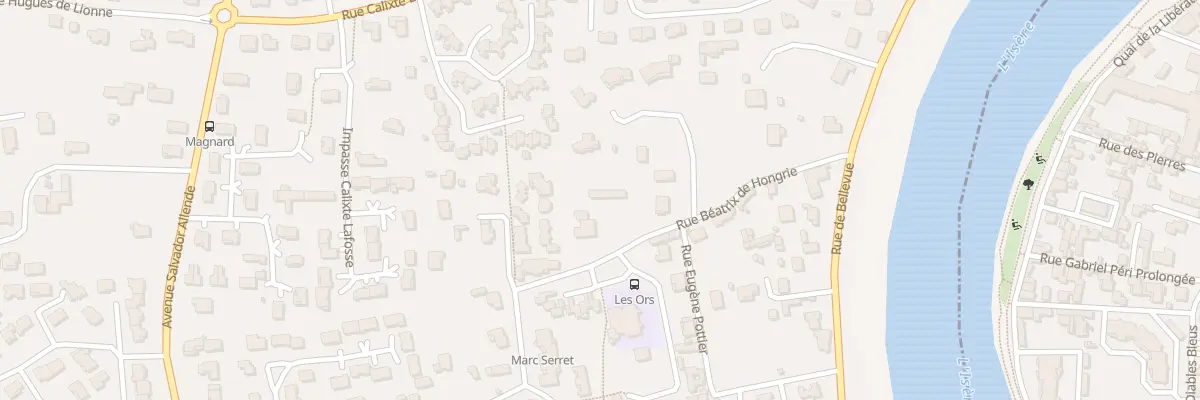 Plan du 14 Rue Beatrix de Hongrie à Romans-sur-Isère