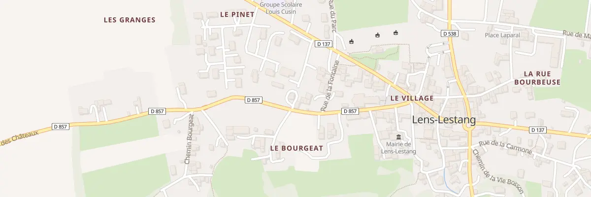 Plan du 200 Rte des Châteaux à Lens-Lestang