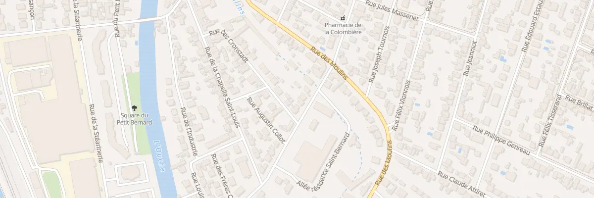 Plan du 10 Rue des Rotondes à Dijon