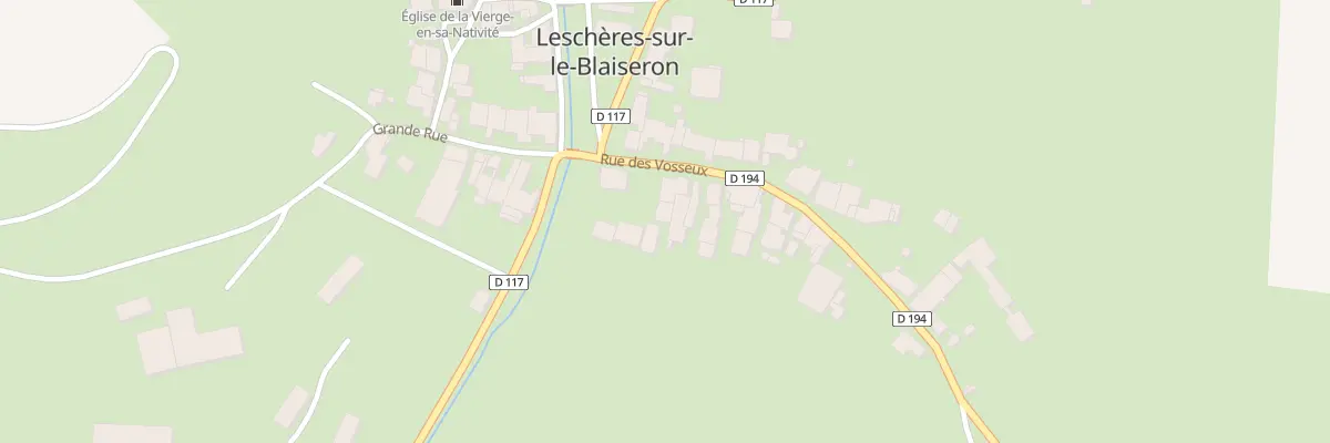 Plan du 20 Rue des Vosseux à Leschères-sur-le-Blaiseron