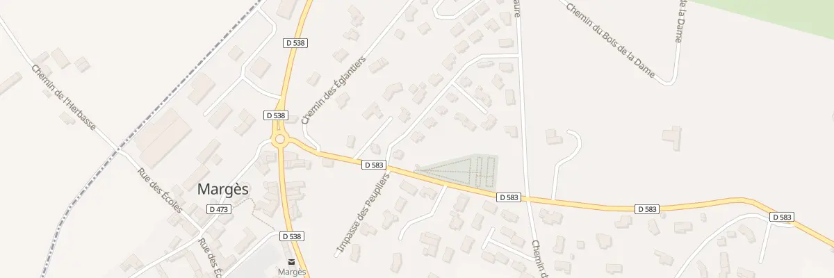 Plan du 50 Rue des Romarins à Margès