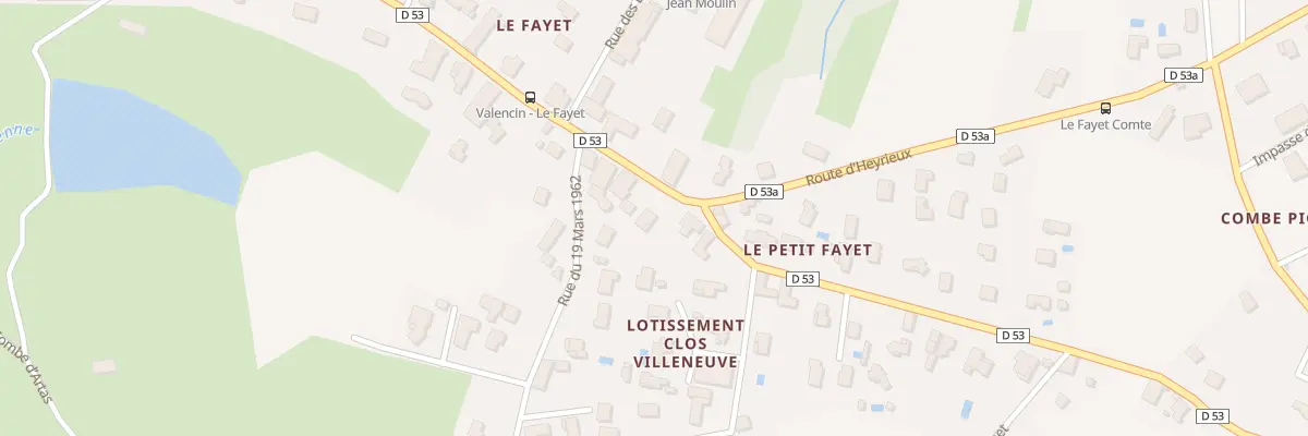 Plan du 23 Rte de Lyon à Valencin