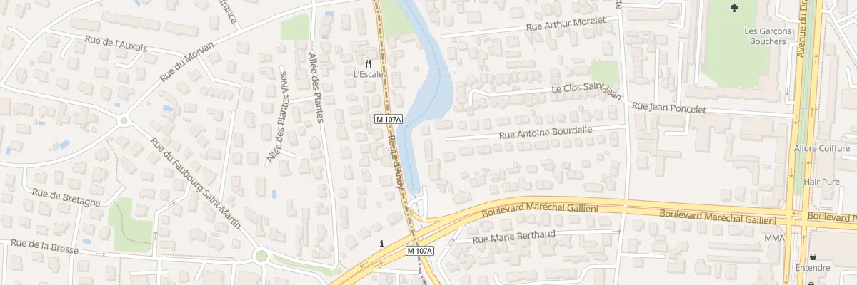 Plan du 38 Rue Antoine Bourdelle à Dijon
