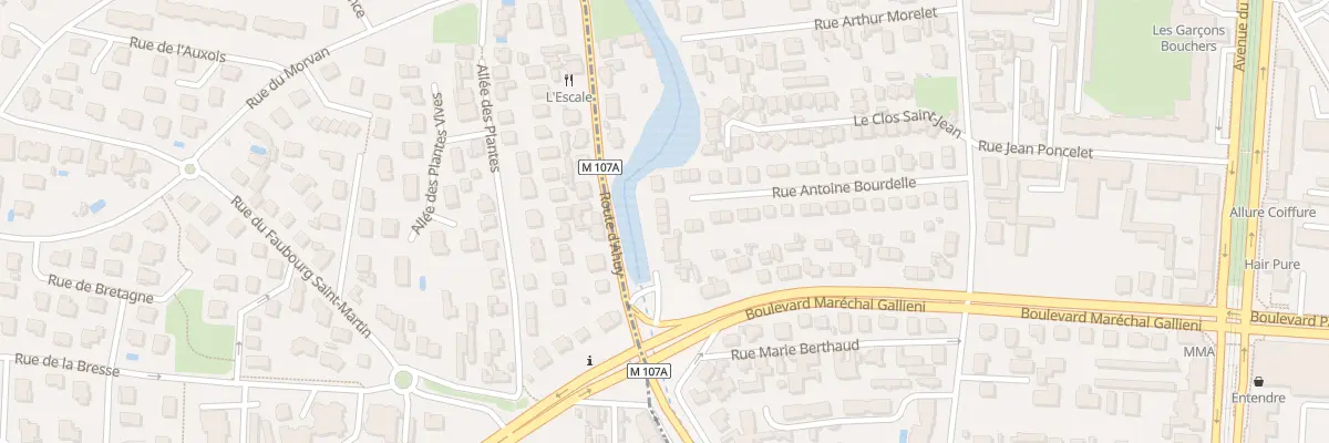 Plan du 39 Rue Antoine Bourdelle à Dijon