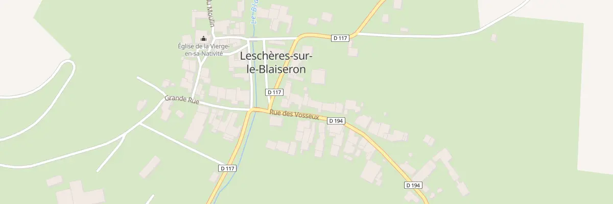 Plan du 3 Rue des Vosseux à Leschères-sur-le-Blaiseron