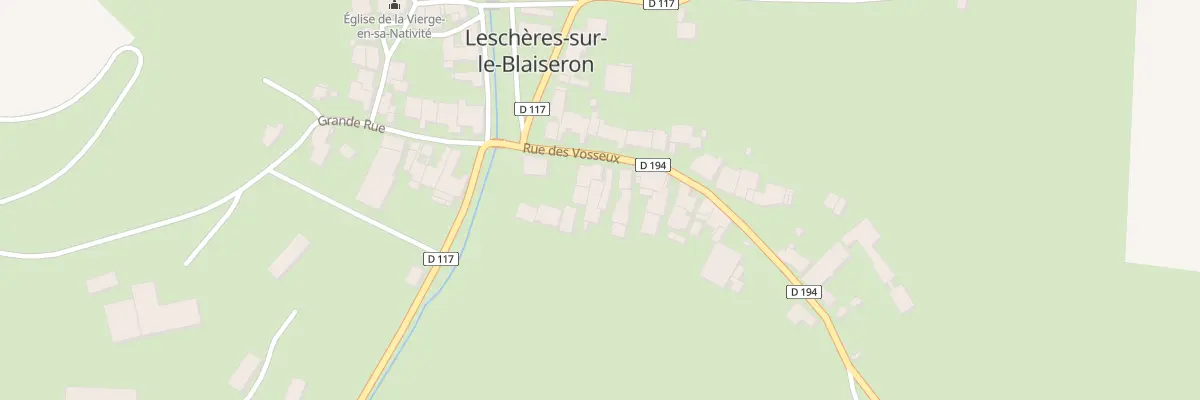 Plan du 24 Rue des Vosseux à Leschères-sur-le-Blaiseron