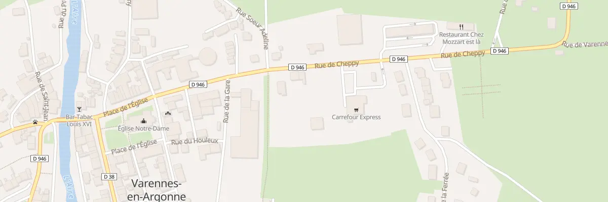Plan du 13 Rue de Cheppy à Varennes-en-Argonne