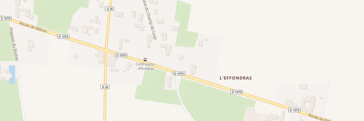 Plan du 1044B Rte de Macon à Confrançon