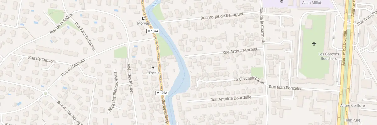 Plan du 27 Rue Arthur Morelet à Dijon