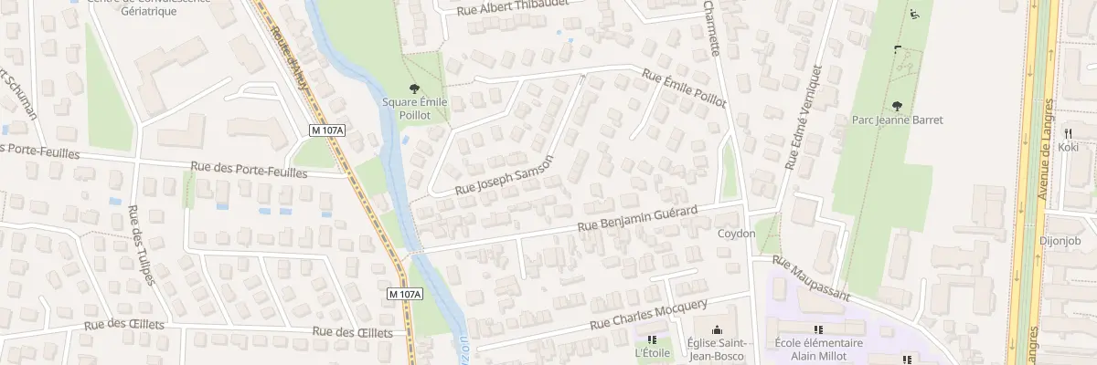Plan du 23 Rue Joseph Samson à Dijon