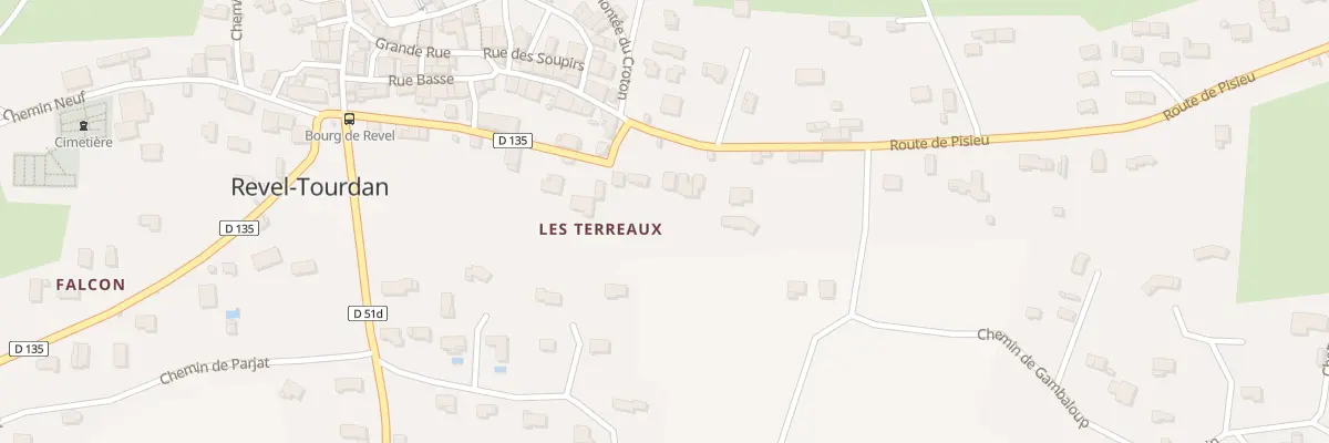 Plan du 36 Rte de Pisieu à Revel-Tourdan