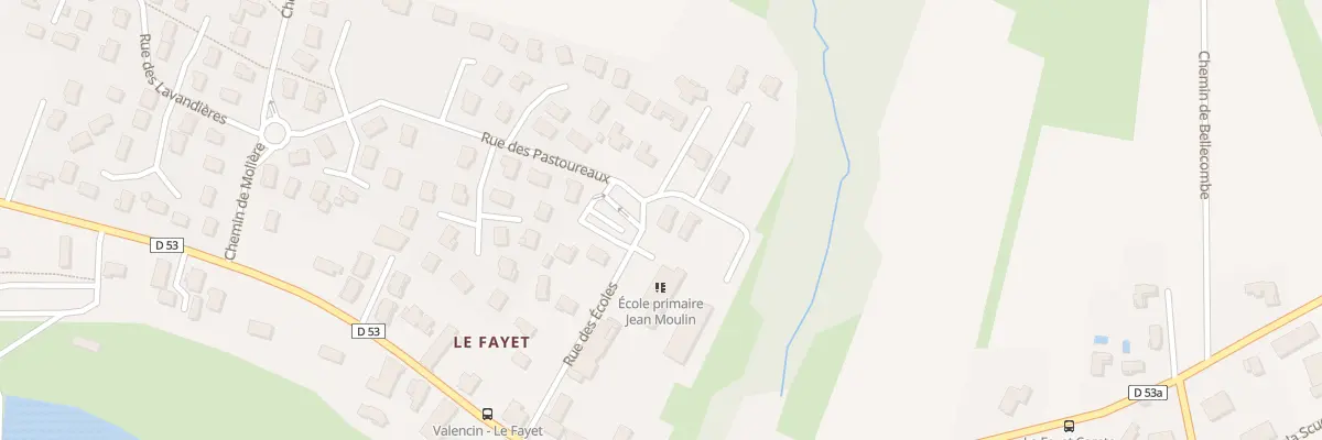 Plan du 9002 Rue des Ecoles à Valencin