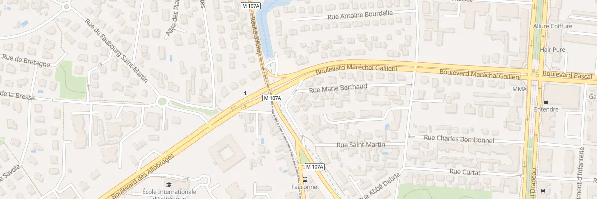 Plan du 19 Rue Marie Berthaud à Dijon