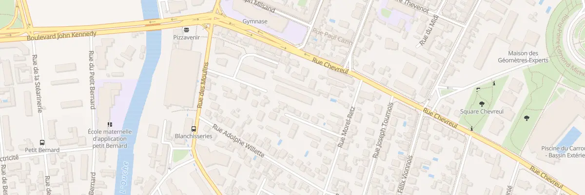 Plan du 8 Rue Morel-Retz à Dijon