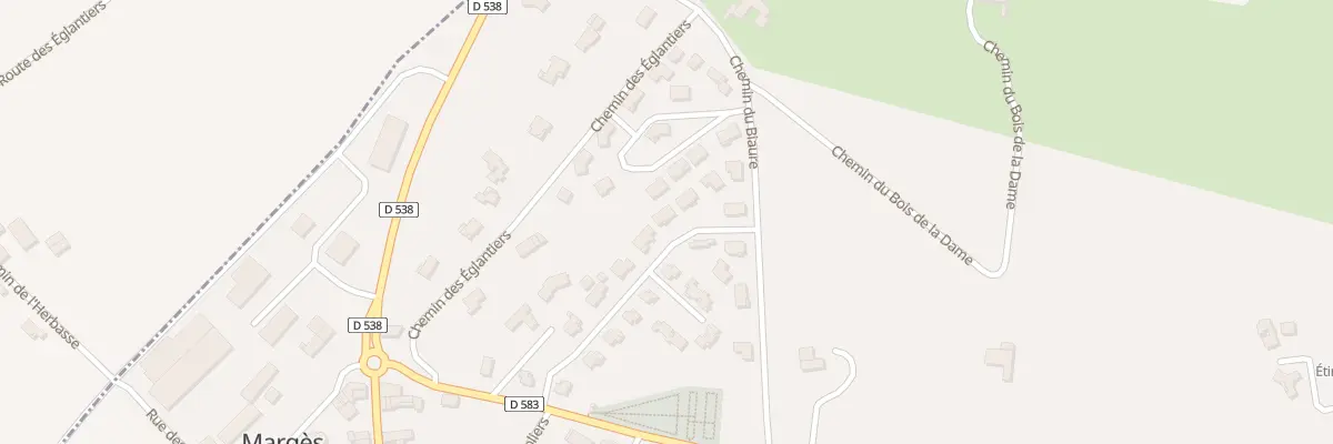 Plan du 165 Rue des Romarins à Margès