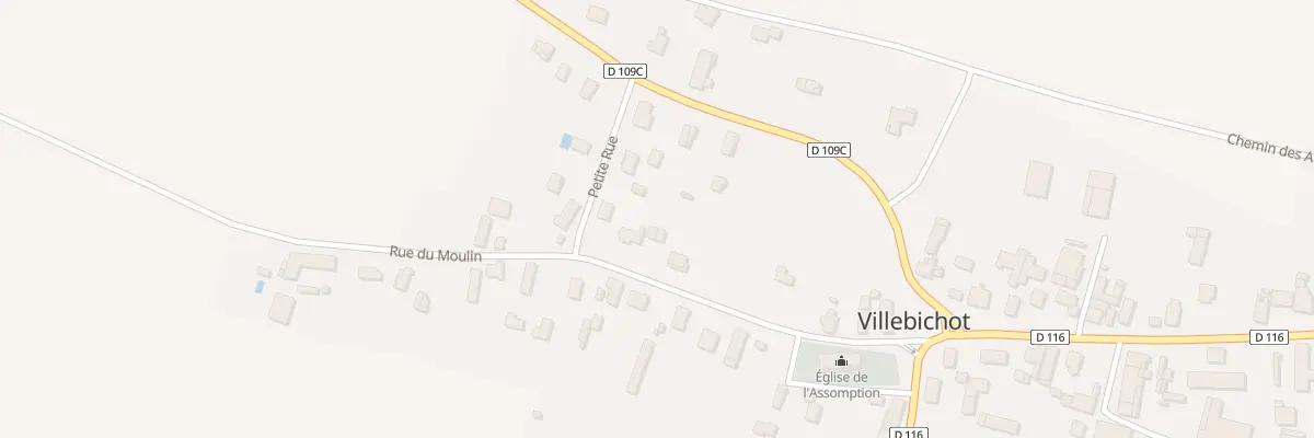 Plan du 11 Rue de l’Eglise à Villebichot