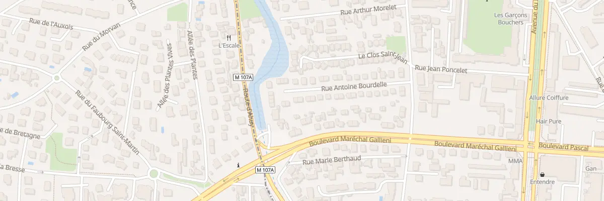 Plan du 29 Rue Antoine Bourdelle à Dijon