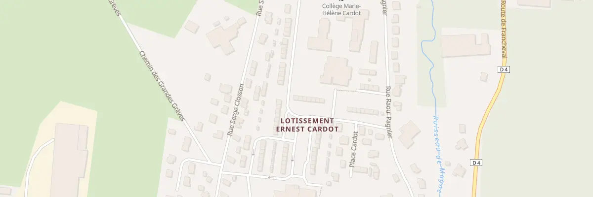 Plan du 1 Lotissement Ernest Cardot à Douzy