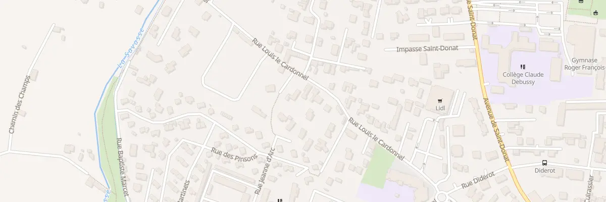 Plan du 45 Rue Louis le Cardonnel à Romans-sur-Isère