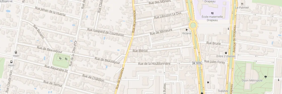 Plan du 24 Rue Bleriot à Dijon