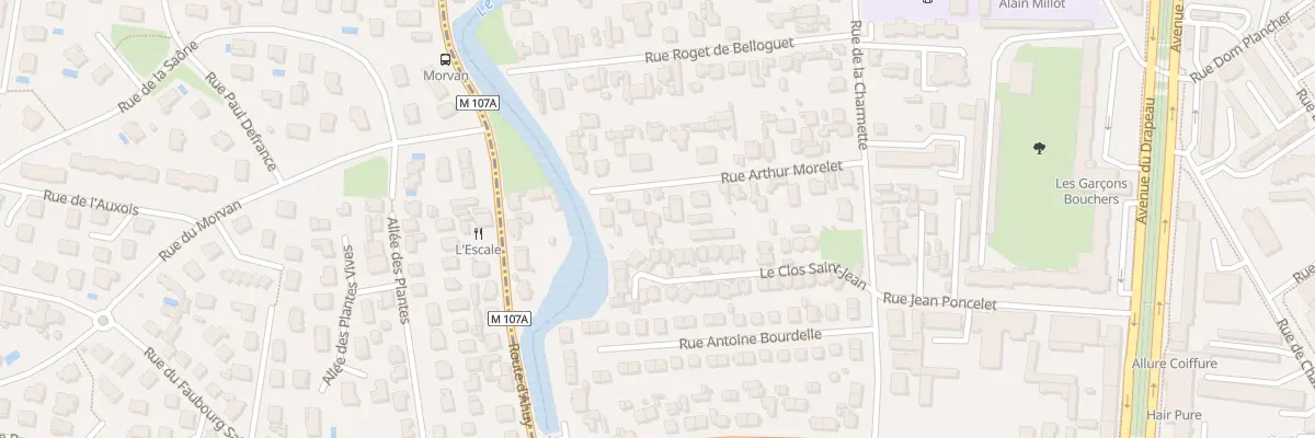 Plan du 21 Rue Arthur Morelet à Dijon